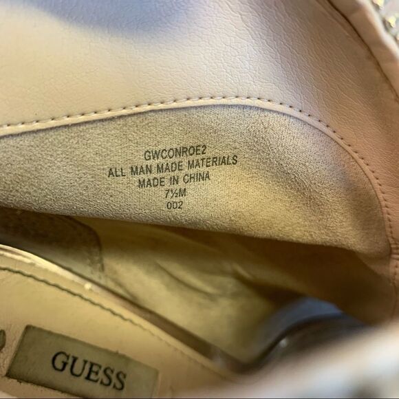 Guess brown tan Conroe Zippered Booties Snake Print Size 7.5M - Picture 8 of 10